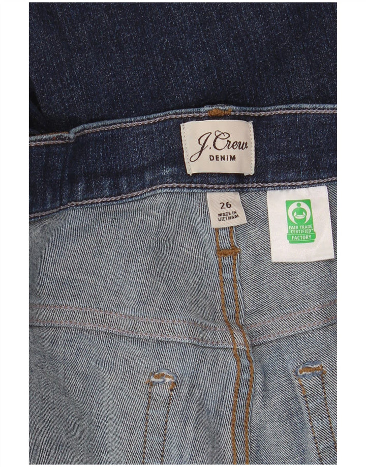 J. CREW Billie Demi Crop Bootcut Jeans Feminino W26 L25 Azul