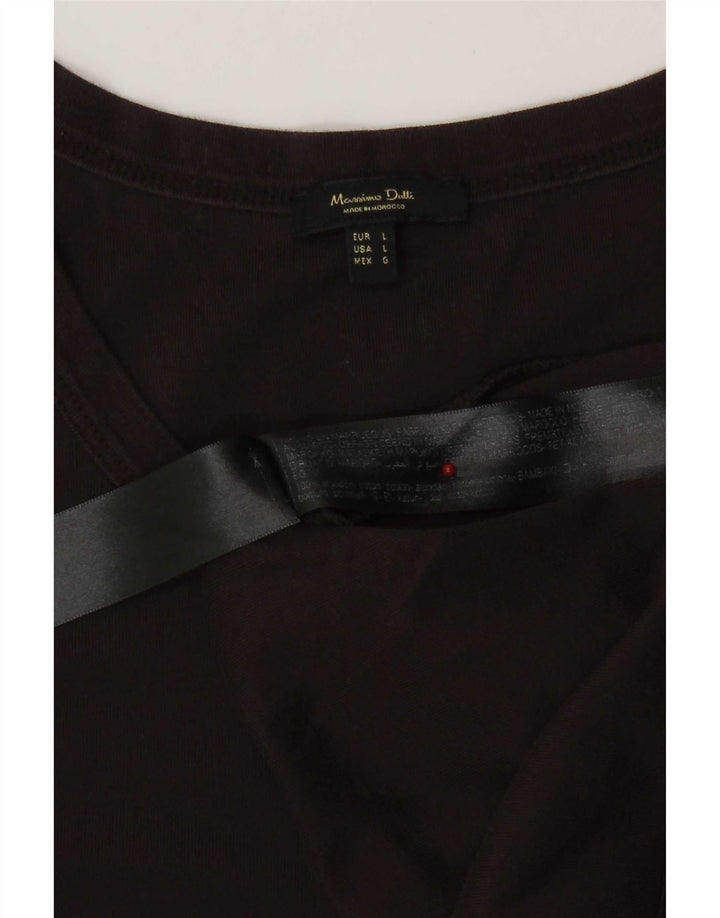Colete feminino Massimo Dutti UK 14 grande algodão preto