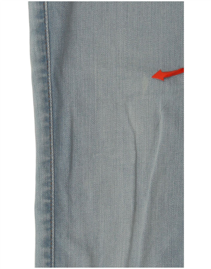 Lee Womens Marion Straight Jeans W29 L28 Azul Algodão