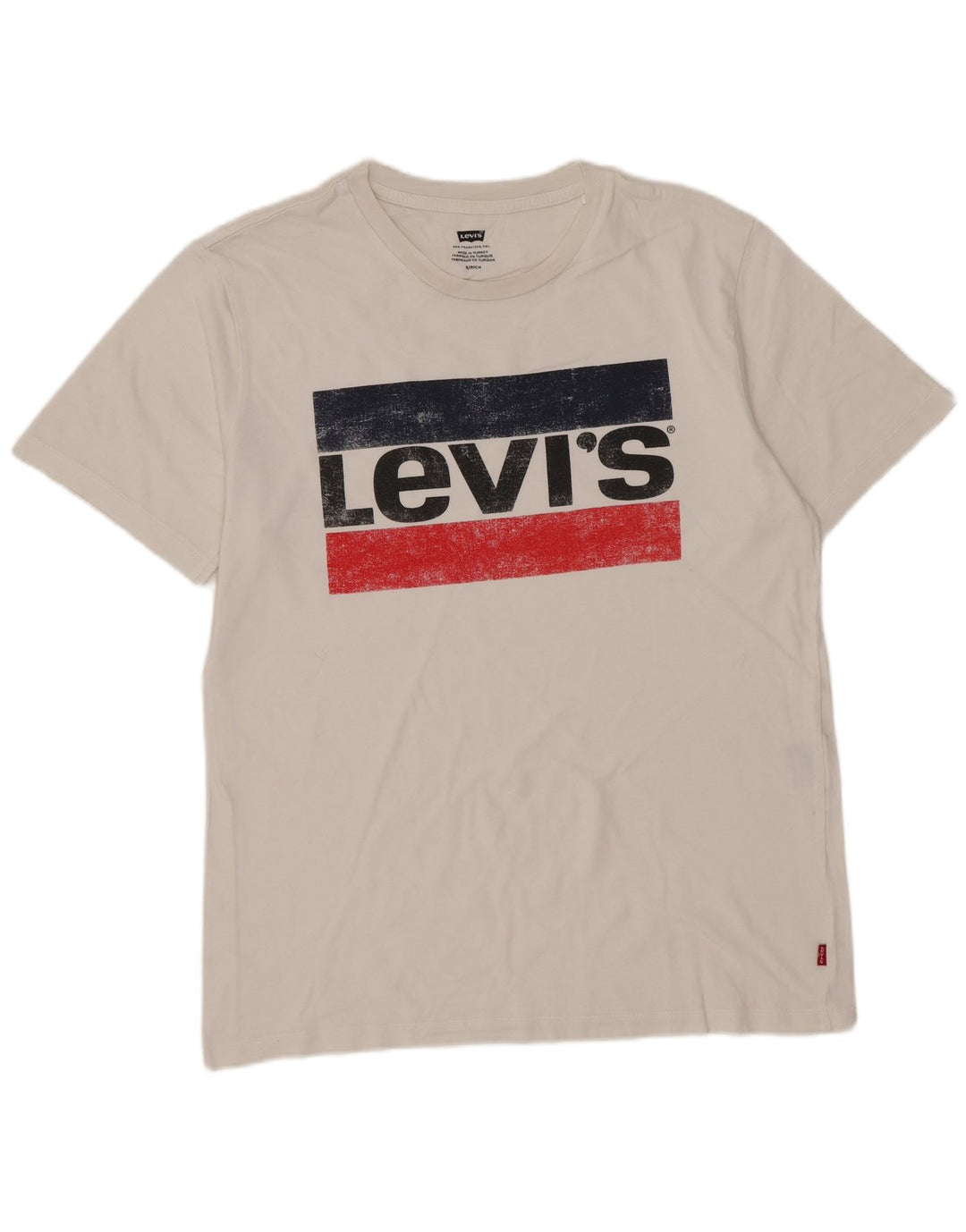 Camiseta masculina gráfica Levi's Top pequeno branco