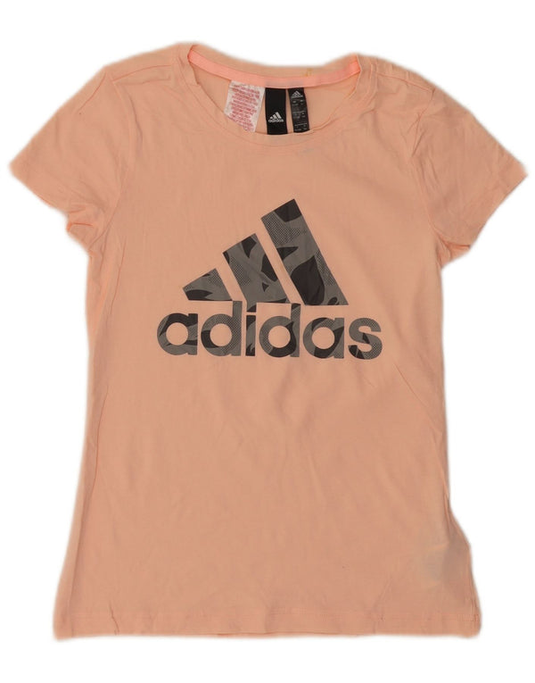 Camiseta ADIDAS Meninas Graphic 13-14 Anos Algodão Rosa