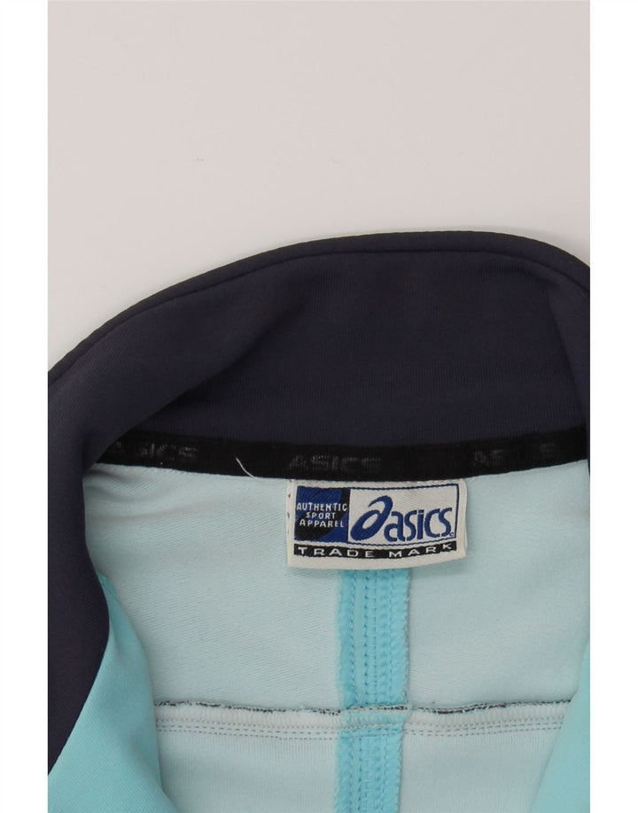 ASICS Womens Tracksuit Top Jacket UK 14 Medium Blue Polyamide Vintage Asics and Second-Hand Asics from Messina Hembry 