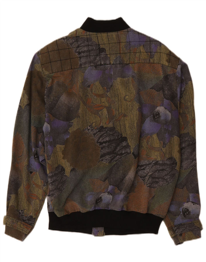 Jaqueta bomber feminina Mario Pucci Cecconi IT 44 média multicolorida floral