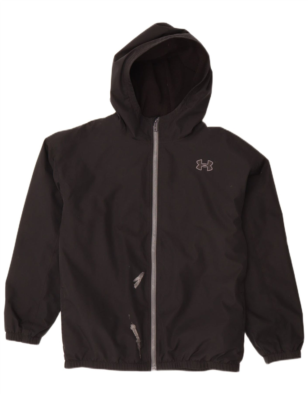 Jaqueta de chuva com capuz gráfico Under Armour Boys 13-14 anos preta