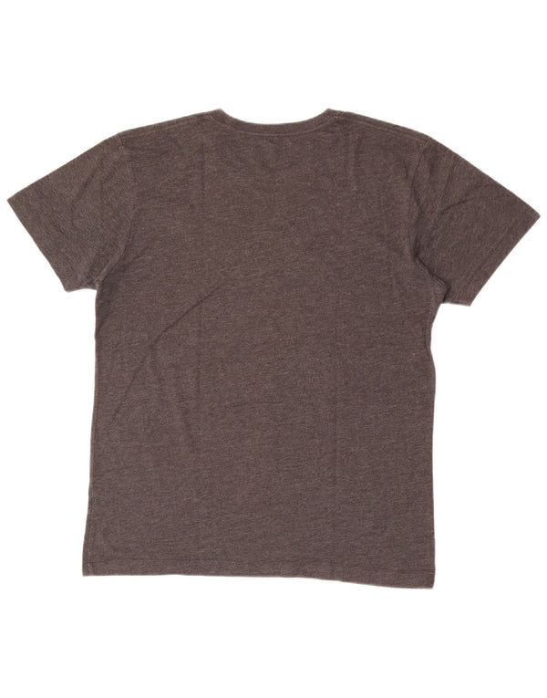 Camiseta Asics masculina gráfica grande cinza