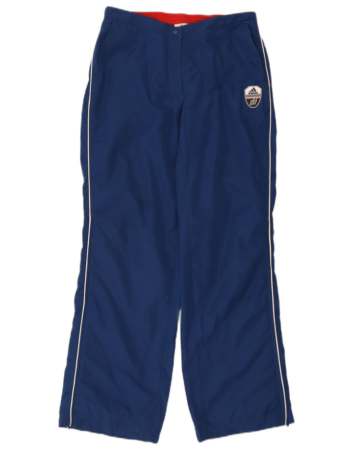 ADIDAS Womens Tracksuit Trousers UK 16 Large  Blue Polyester