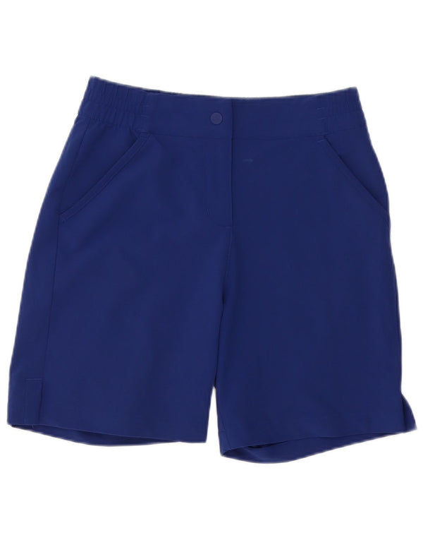 Adidas Womens Graphic Chino Shorts UK 4/6 XS W24 Azul Marinho Poliéster