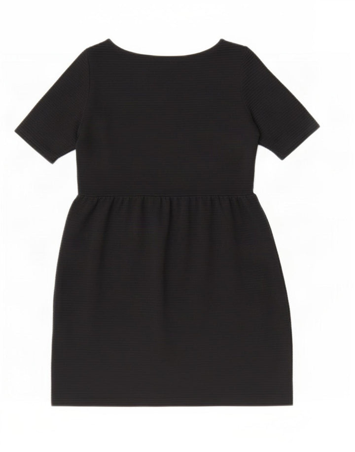 Vestido básico feminino Marks & Spencer UK 12 viscose preta média