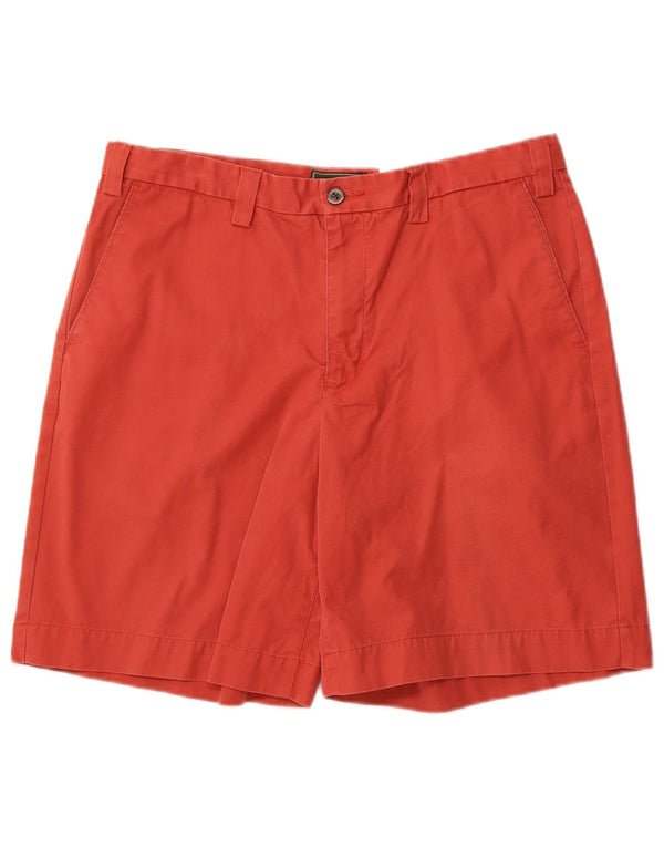 Eddie Bauer Mens Chino Shorts W36 Grande Algodão Vermelho