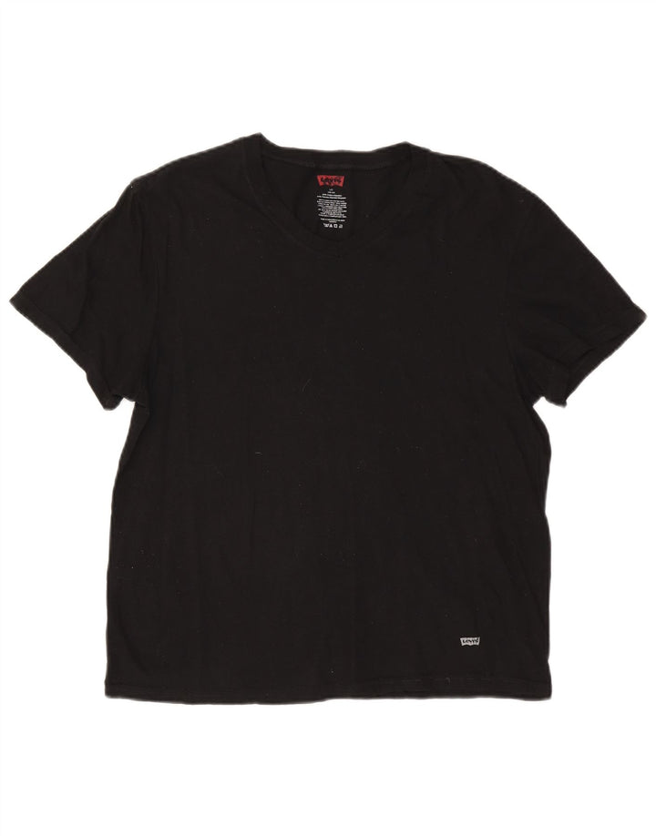Camiseta feminina Levi's EU 42/44 grande algodão preto