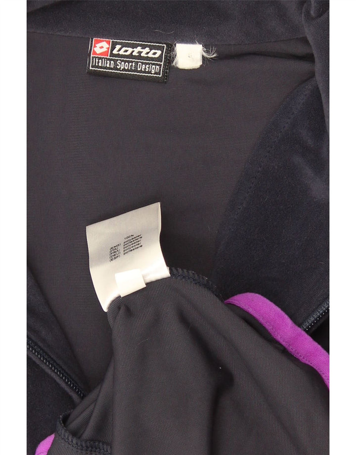 Lotto Womens Treino Oversized Top Jacket UK 10 Poliéster Roxo Pequeno
