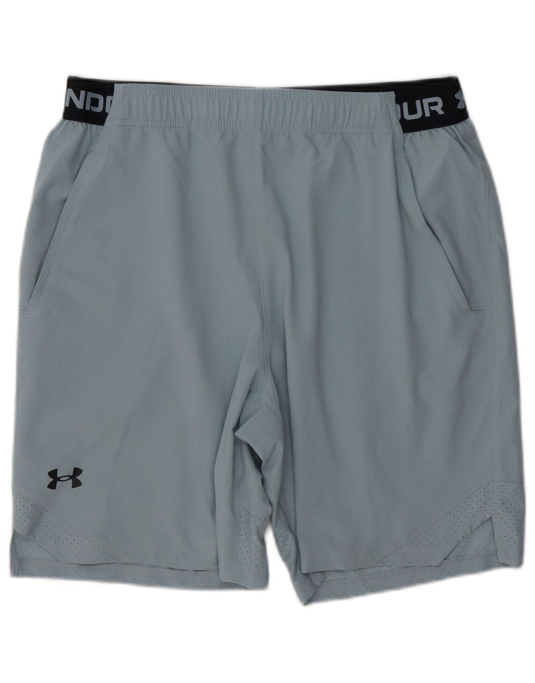 Shorts esportivos gráficos masculinos UNDER ARMOUR poliéster azul grande