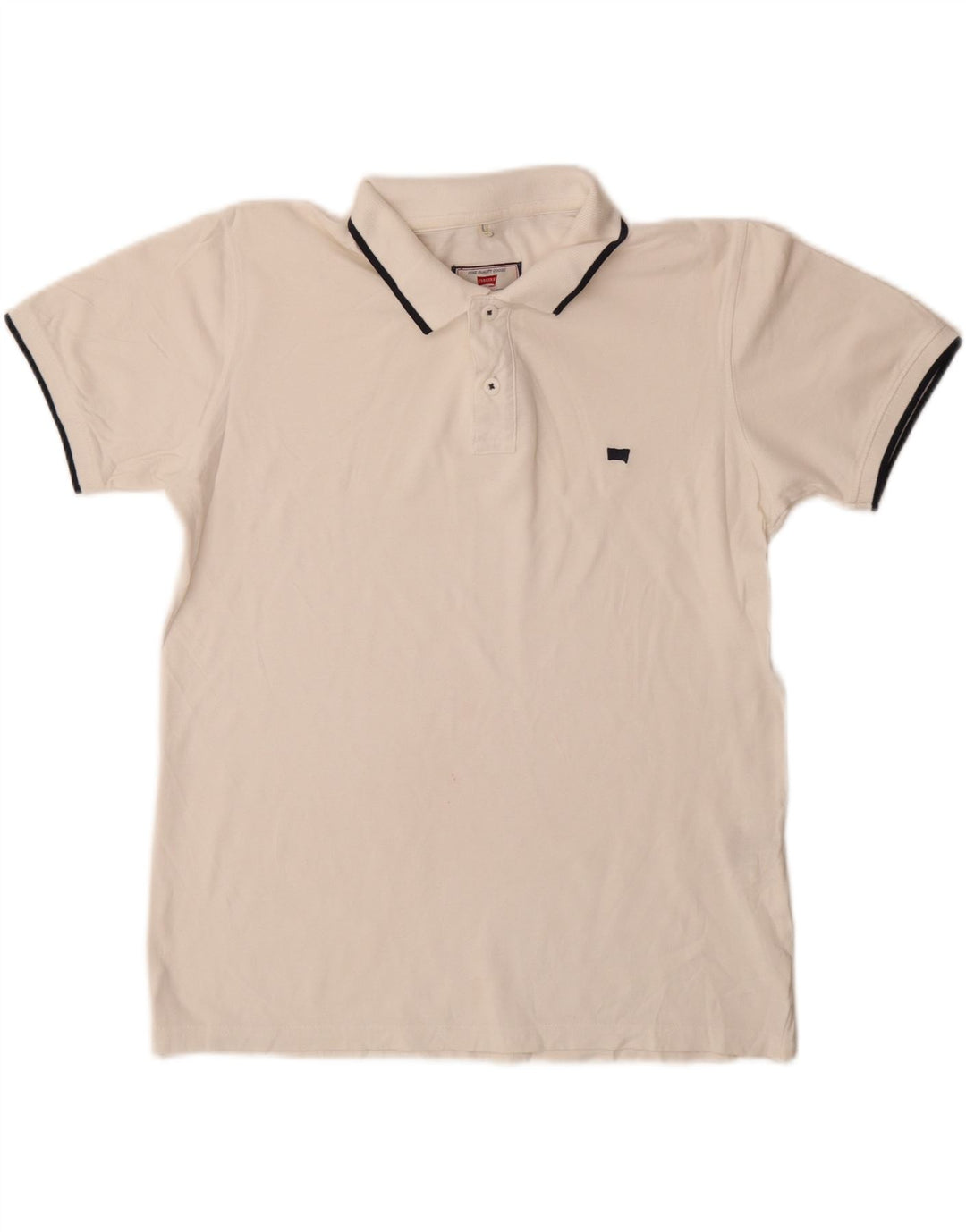 Camisa polo masculina Carrera Regular Fit médio algodão branco