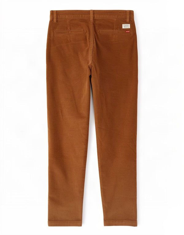 Calça Levi's Masculina Slim Tapered Corduroy W30 L32 Algodão Marrom