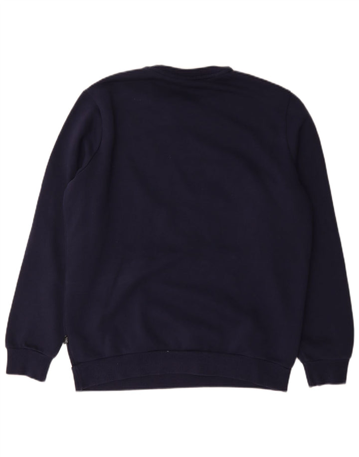 Puma moletom masculino jumper médio azul marinho algodão