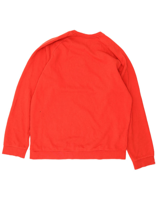 Adidas Mens Graphic Moletom Jumper XL Vermelho Algodão