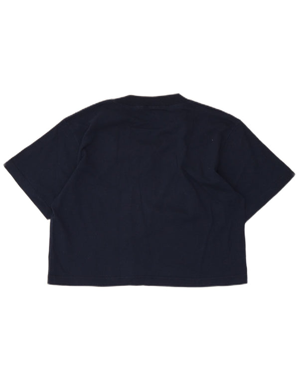 Camiseta feminina Champion UK 14 algodão azul marinho médio