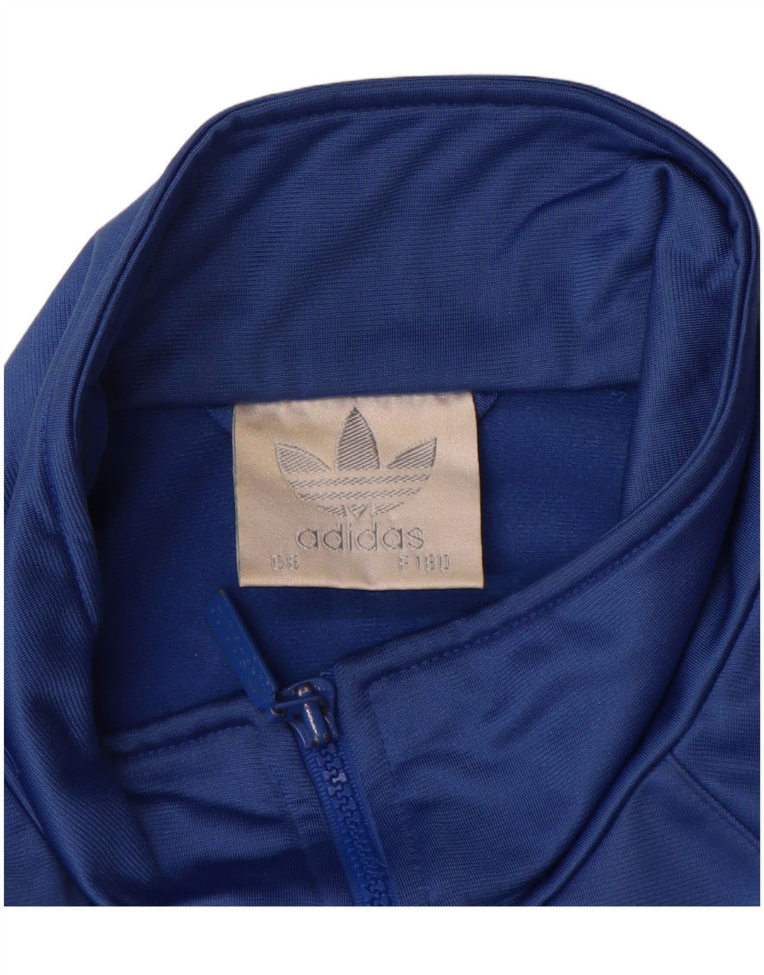 Adidas Mens Tracksuit Top Jacket UK 40/42 Médio Azul Colourblock Poliéster