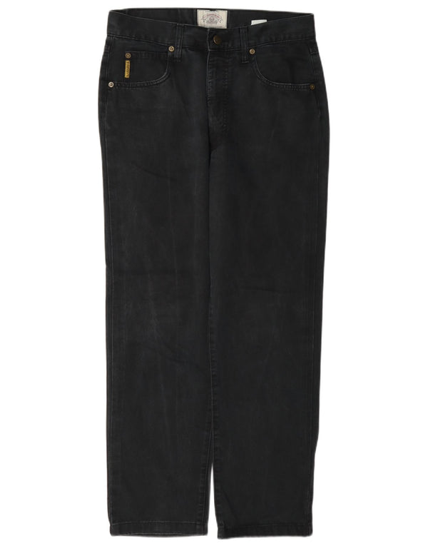 Calça masculina reta casual Armani W32 L28 algodão cinza