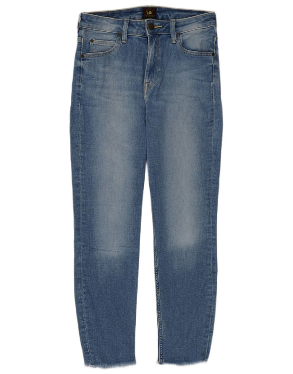 Calça jeans skinny feminina Lee Scarlett Crop cintura alta W29 L25 algodão azul