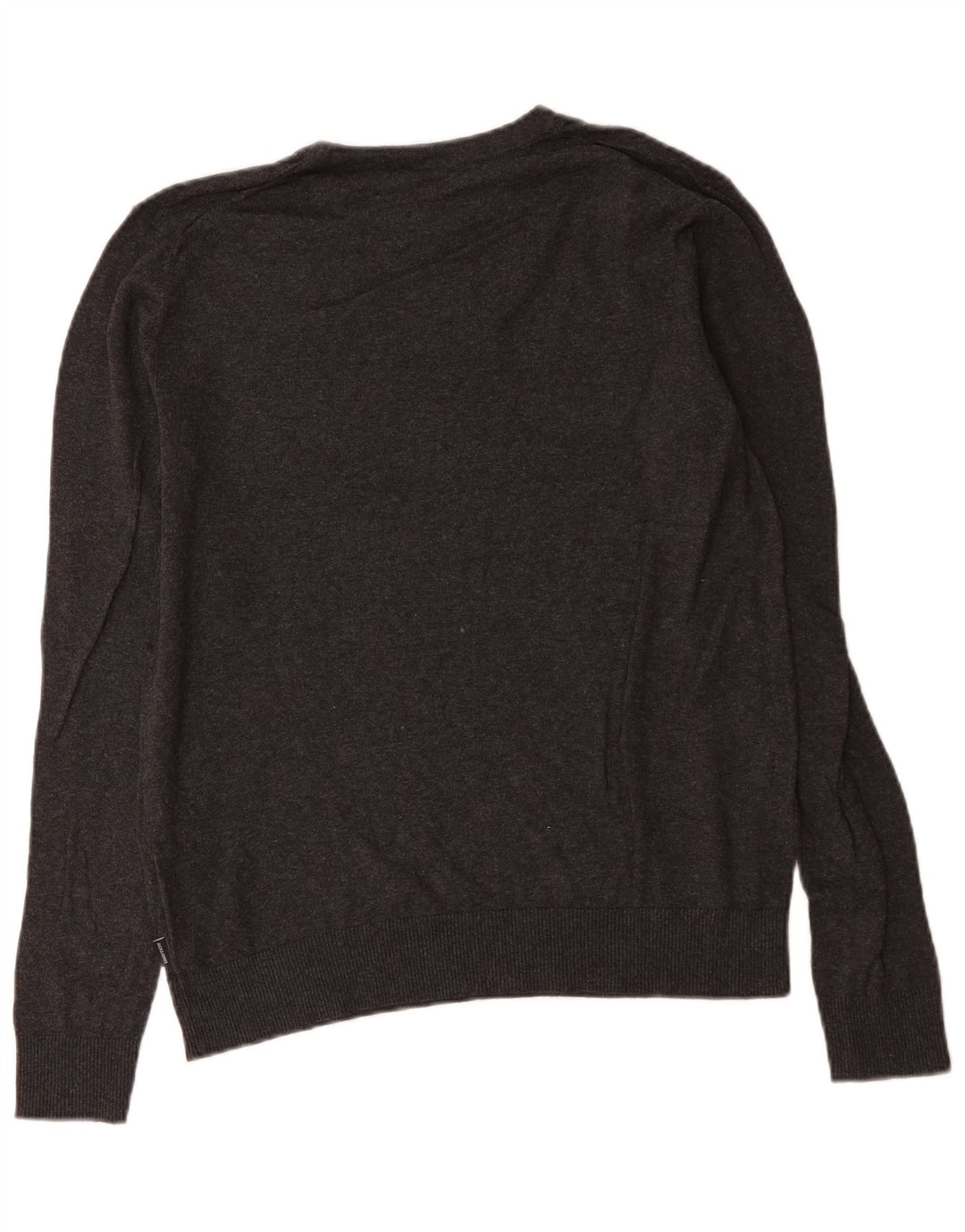 Suéter masculino Jack & Jones com gola redonda e algodão cinza médio