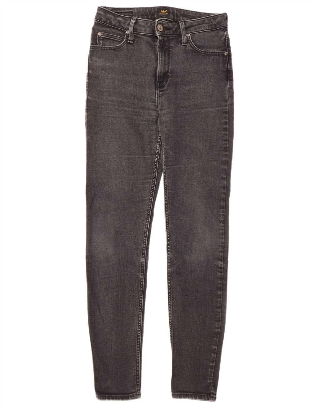 LEE Calça jeans feminina Scarlett High Skinny W28 L27 algodão preto