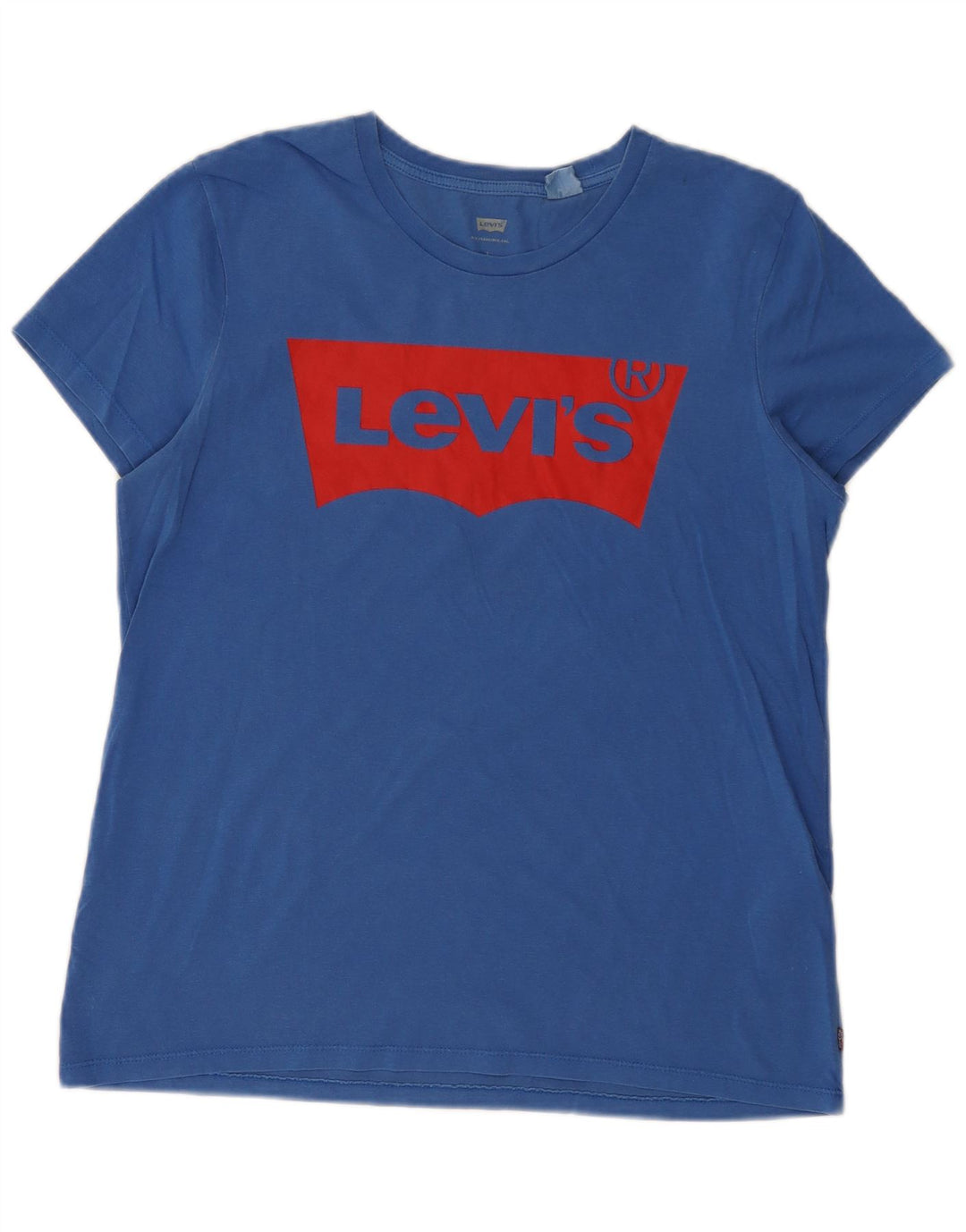 Camiseta feminina gráfica LEVI'S UK 16 grande azul