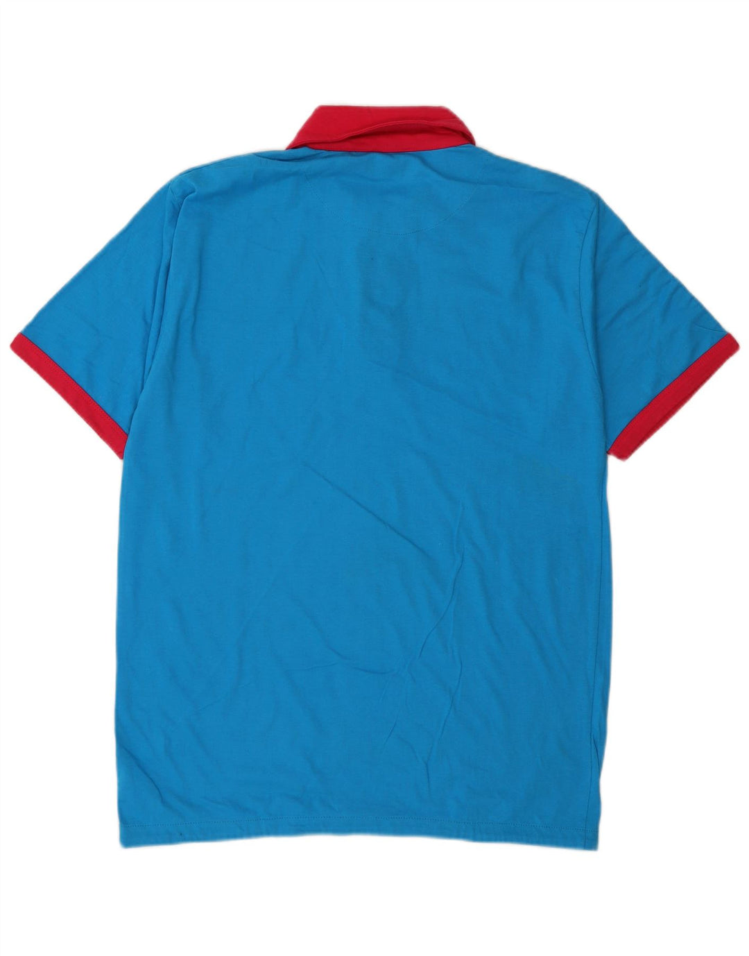 Camisa polo masculina Kappa de algodão listrado azul médio