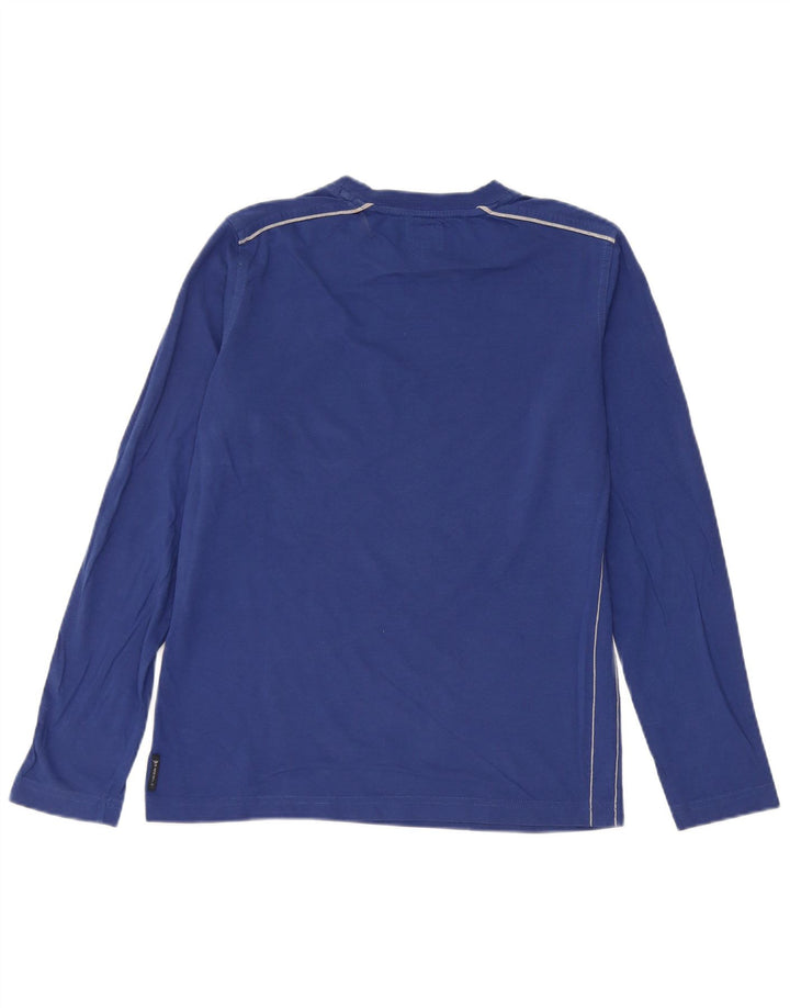 Armani Junior Boys Top manga comprida 13-14 anos azul