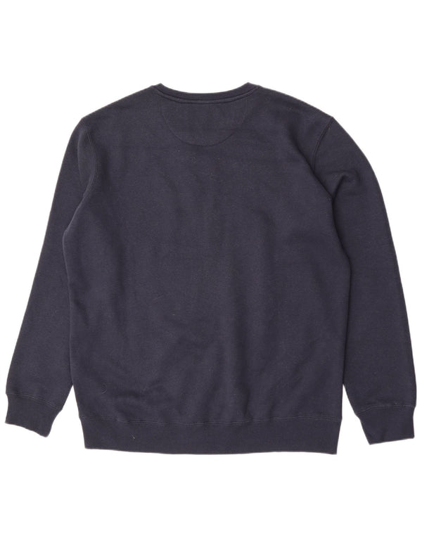 Lambretta Mens Graphic Moletom Jumper XL Azul Marinho Algodão