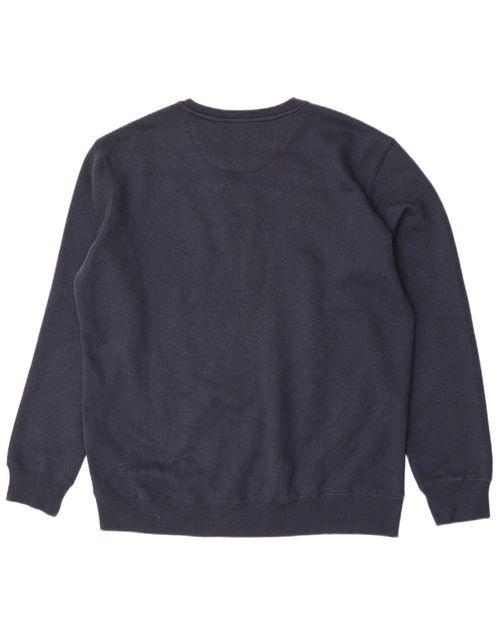 Lambretta Mens Graphic Moletom Jumper XL Azul Marinho Algodão