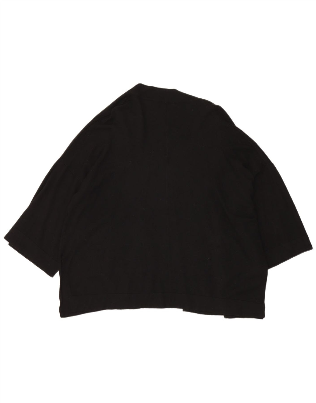 Suéter cardigã feminino aberto de manga 3/4 ZARA Reino Unido 10 pequeno preto