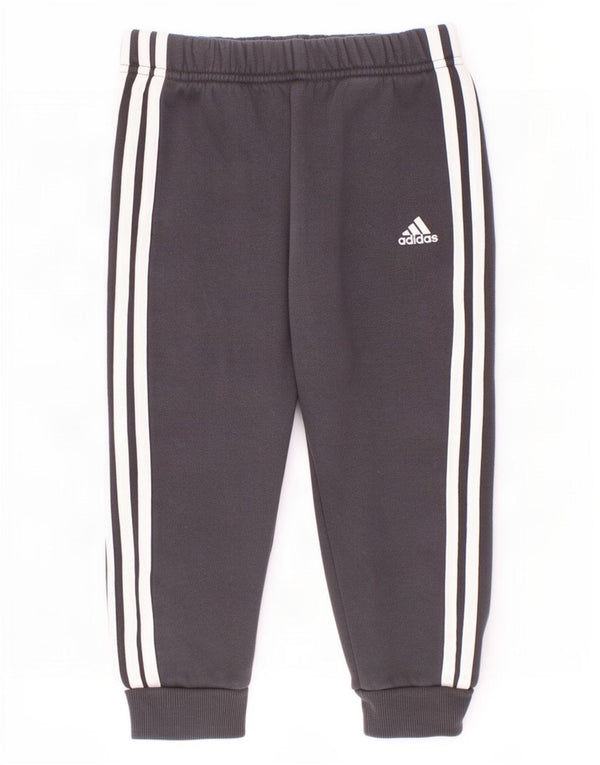 Adidas Baby Boys Joggers Tracksuit Trousers 18-24 Months Grey Cotton