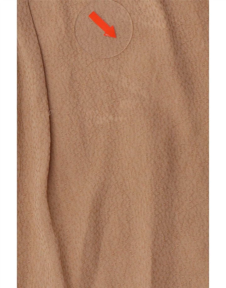 Blusa feminina Zara UK 14 médio bege
