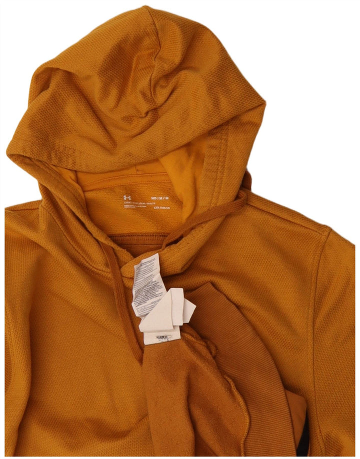 Under Armour Mens Hoodie Jumper Médio Laranja Algodão Colorblock