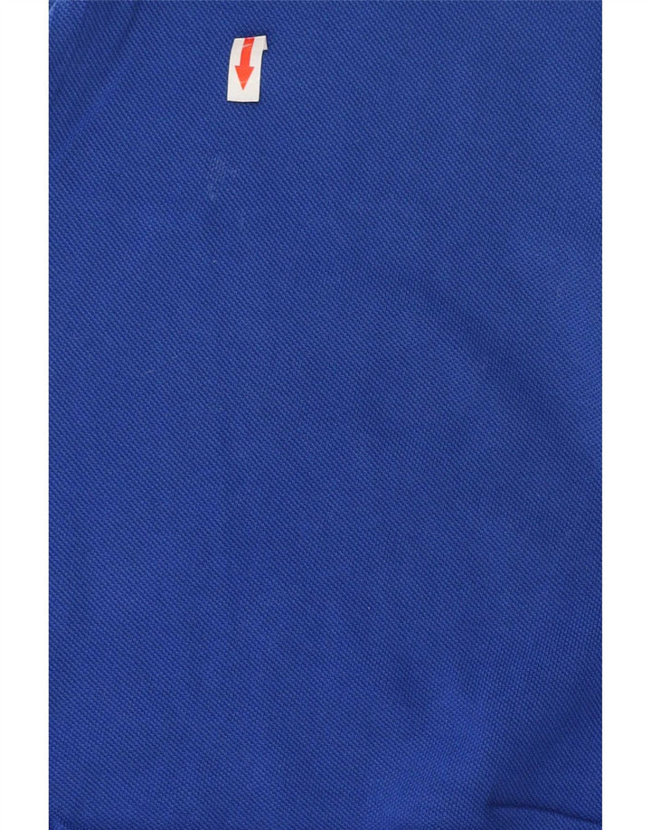 Camisa polo masculina Fred Perry grande algodão listrado azul