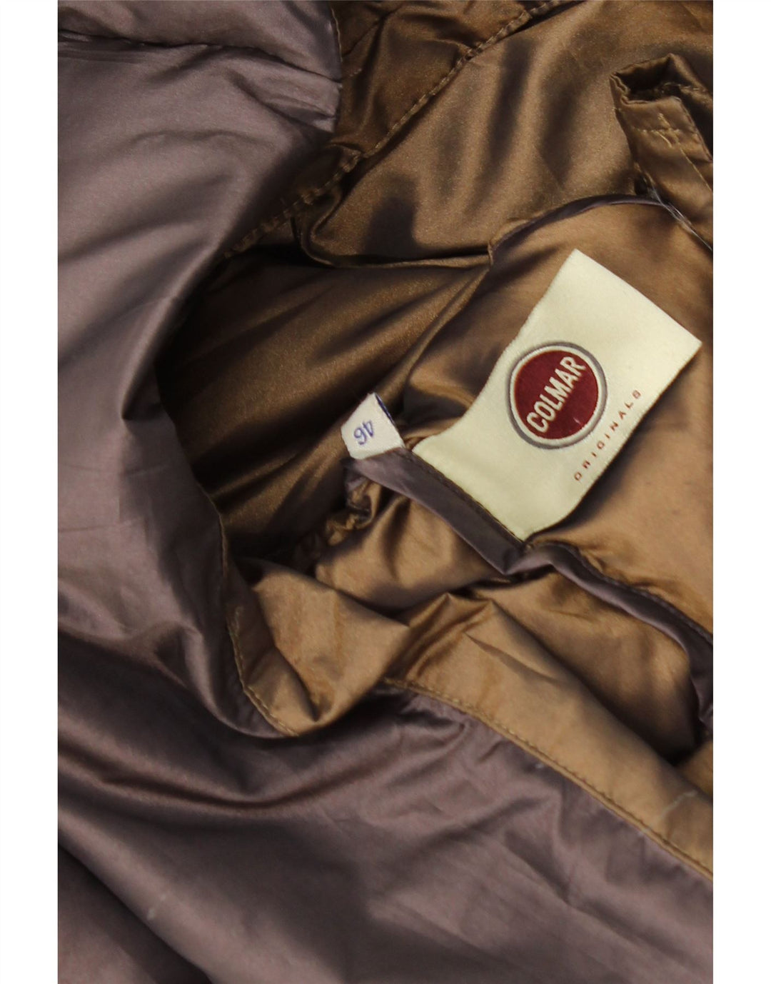 Jaqueta acolchoada com capuz feminino Colmar IT 46 grande marrom