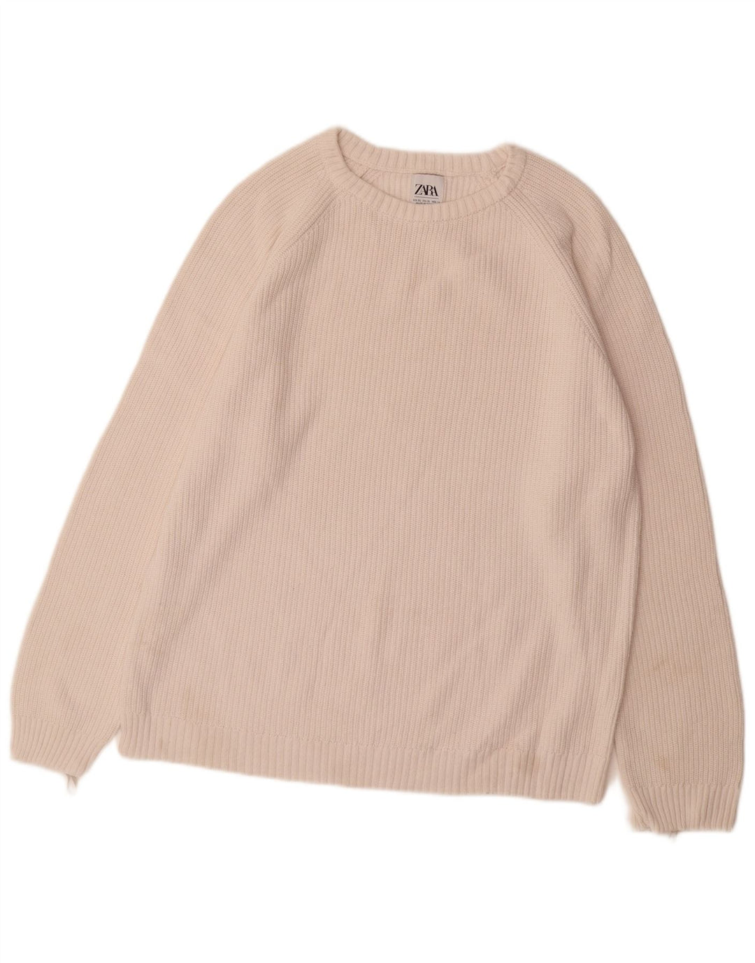 Suéter masculino ZARA com gola canoa XL off white
