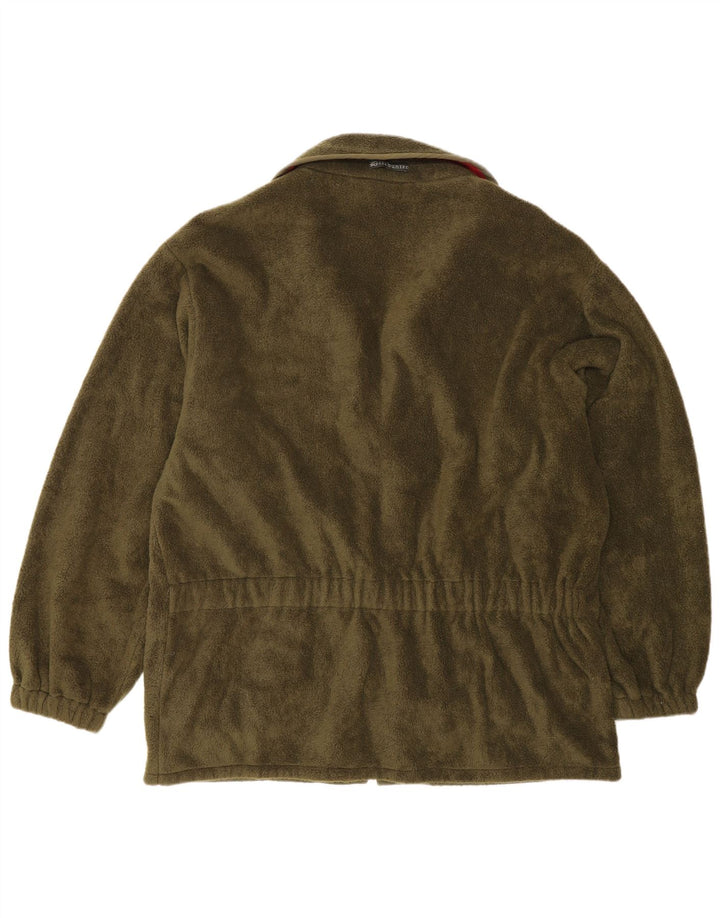 Jaqueta masculina de lã Deerhunter com ajuste solto Reino Unido 38 bloco colorido cáqui médio