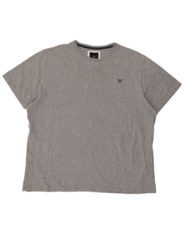 Camiseta masculina Crew Clothing Top 2XL algodão cinza