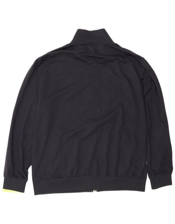 Umbro Mens Graphic Tracksuit Top Jacket IT 56 XL Algodão Preto