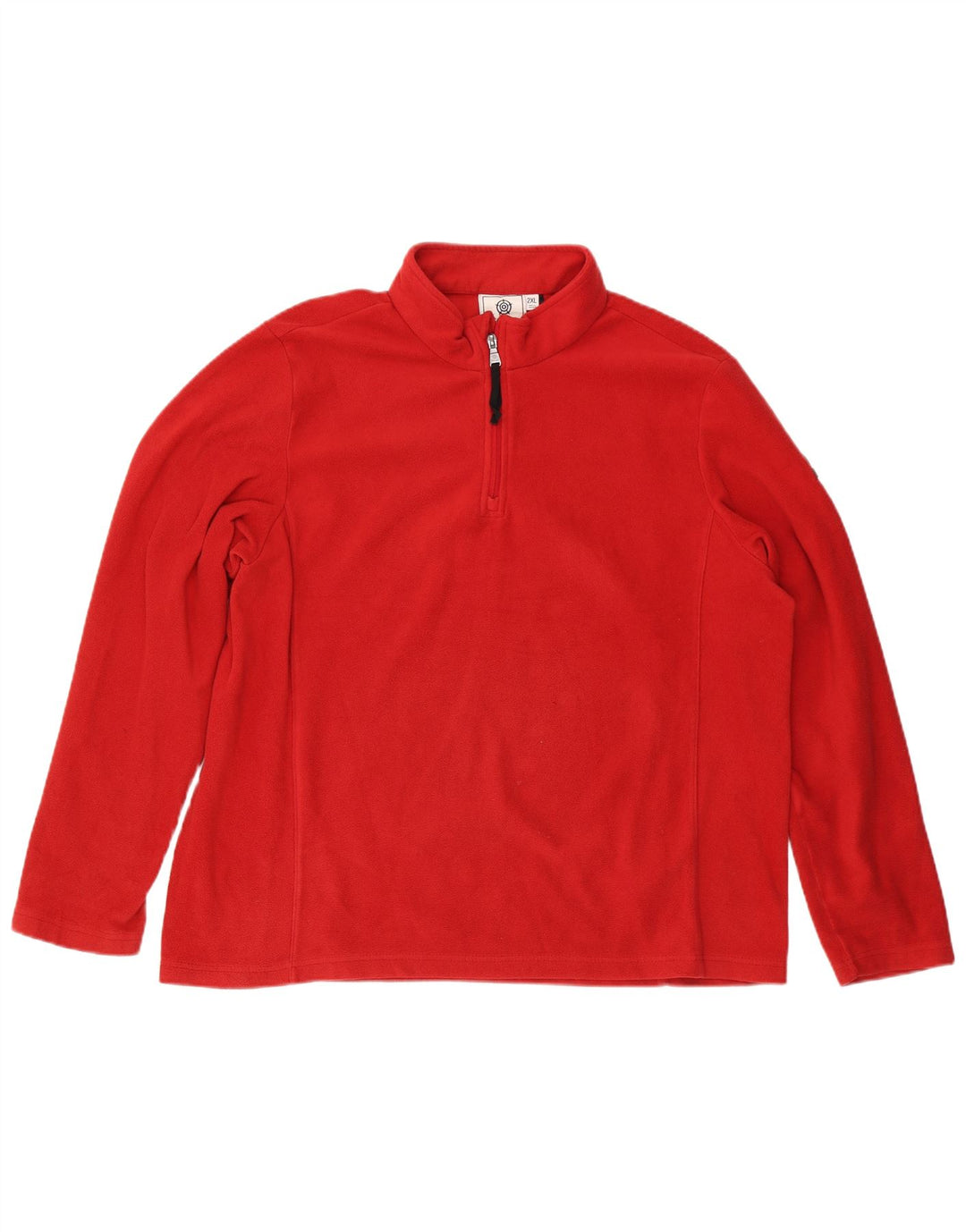 Jumper de lã masculino TOG 24 com zíper e pescoço 2XL poliéster vermelho