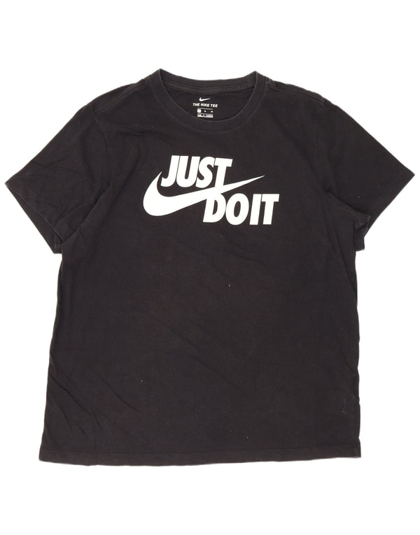 Camiseta Nike masculina gráfica Top XL algodão preto