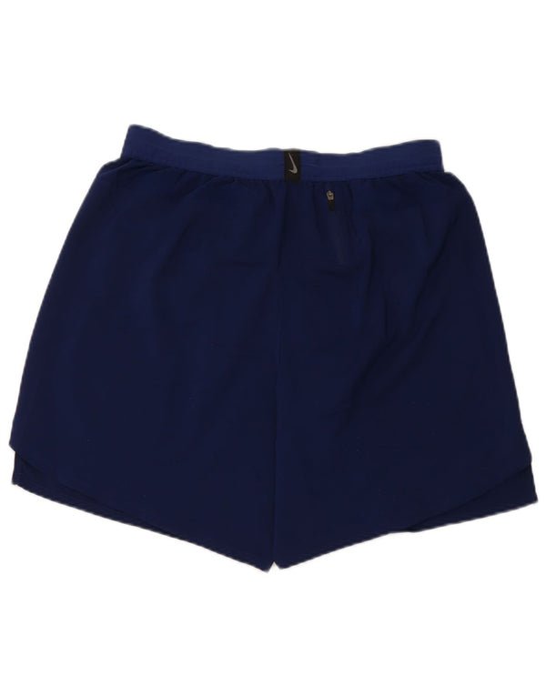 Nike Mens Dri Fit Sport Shorts Large Navy Blue Polyester