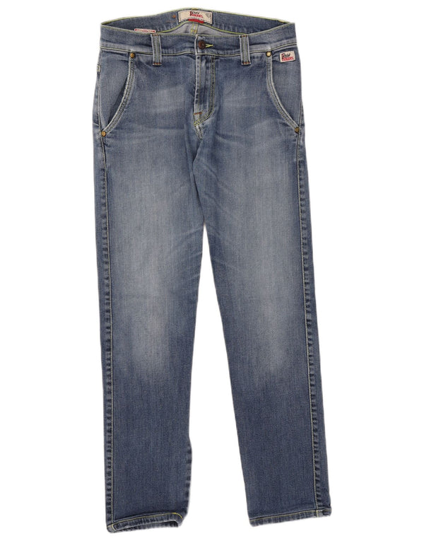Roy Rogers Mens Jeans Slim W32 L30 Azul Algodão