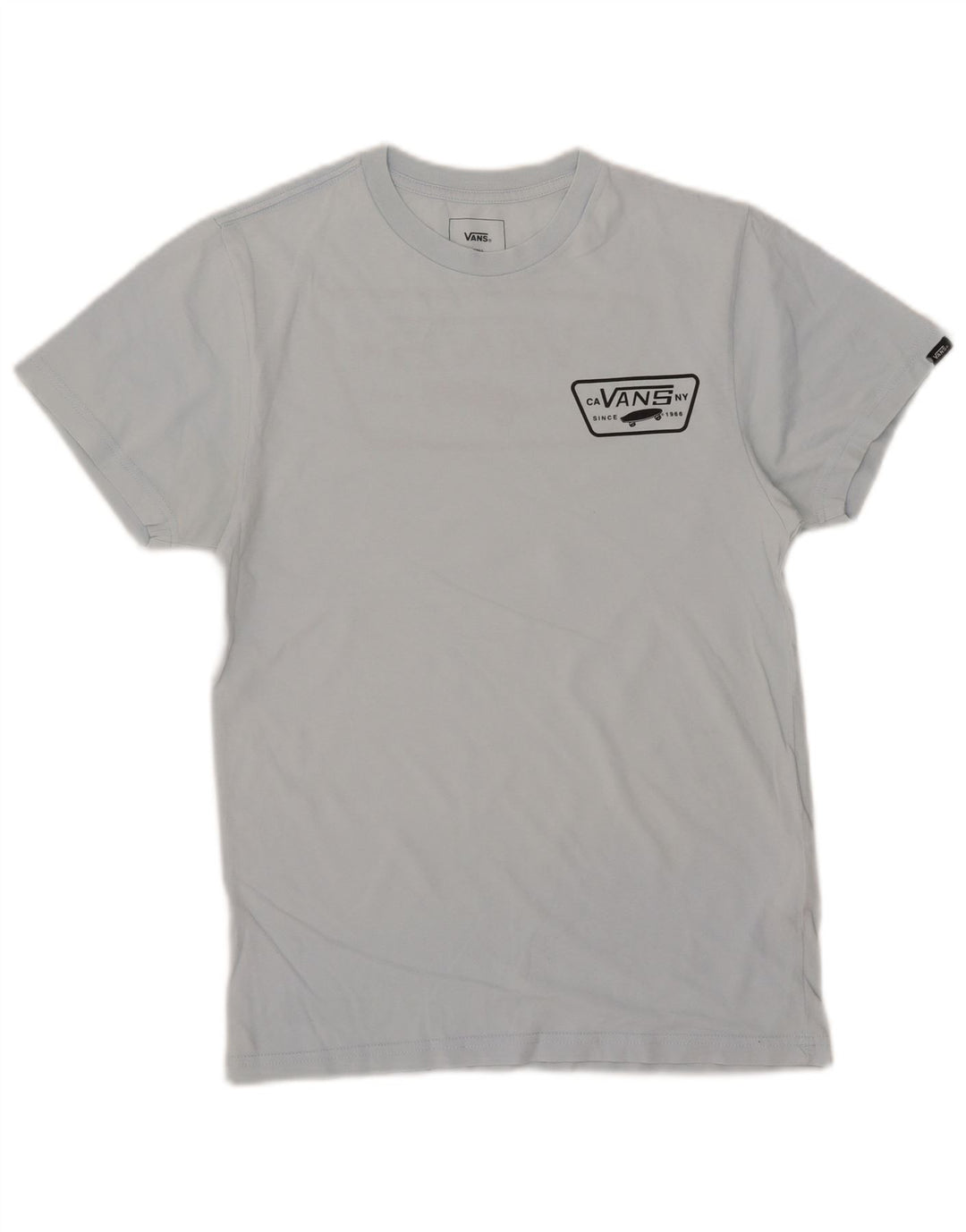 Camiseta Vans Masculina Custom Fit Graphic Top Pequeno Azul Algodão
