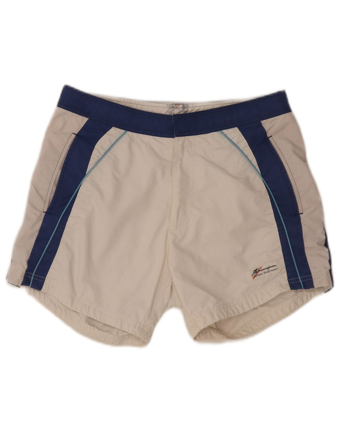 Shorts de natação masculino Champion médio branco colorblock