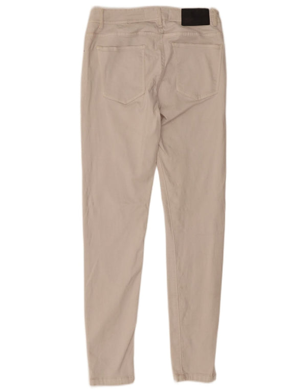 Zara Jeans Skinny Feminino EU 36 XS W26 L28 Algodão Bege