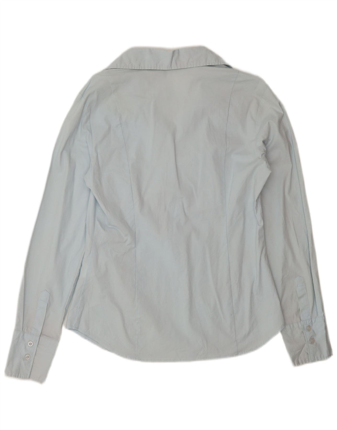 Pulôver feminino Benetton Reino Unido 14 grande algodão azul