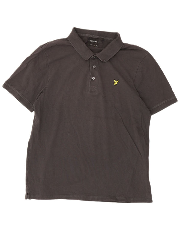 Camisa polo masculina Lyle & Scott XL cinza algodão
